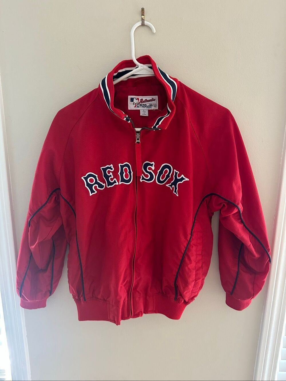Vintage Majestic Authentic Collection Red Sox MLB Full Zip Jacket Youth Large